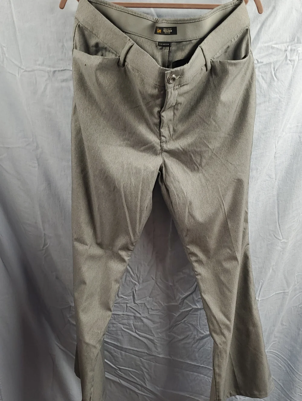 Lee Men's Light Gray Chinos